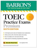 Cover: TOEIC Practice Exams: 6 Practice Tests + Online Audio, Sixth Edition - Barrons Educational Services