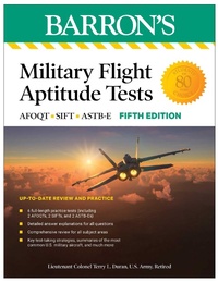 Enlarge image Cover: Military Flight Aptitude Tests, Fifth Edition: 6 Practice Tests + Comprehensive Review - Kaplan Publishing