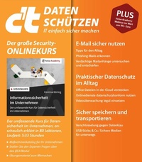 Abbildung von: c't Daten schützen 2023 - Heise Medien