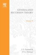 Cover: Generalized Recursion Theory - Elsevier