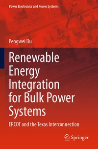 Enlarge image Cover: Renewable Energy Integration for Bulk Power Systems - Springer