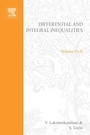 Cover: Differential and Integral Inequalities - Academic Press