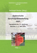 Cover: Elektronische Sprachsignalverarbeitung 2023 - TUDpress