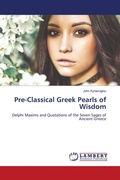 Cover: Pre-Classical Greek Pearls of Wisdom - LAP Lambert Academic Publishing