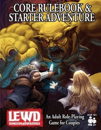 Enlarge image Cover: Lewd Dungeon Adventures Core Rulebook and Starter Adventure - IngramSpark