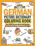 Cover: German Picture Dictionary Coloring Book - Lingo Mastery