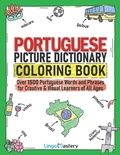 Cover: Portuguese Picture Dictionary Coloring Book - Lingo Mastery