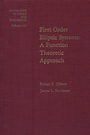 Cover: First Order Elliptic Systems - Academic Press