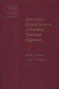 Abbildung von: First Order Elliptic Systems - Academic Press