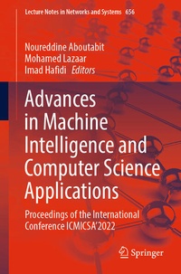 Enlarge image Cover: Advances in Machine Intelligence and Computer Science Applications - Springer