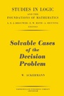 Cover: Solvable Cases of the Decision Problem - Elsevier
