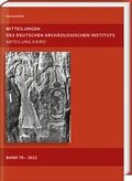 Cover: Mitteilungen des Deutschen Arch&auml;ologischen Instituts - Harrassowitz Verlag
