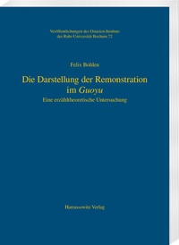 Enlarge image Cover: Die Darstellung der Remonstration im Guoyu - Harrassowitz Verlag