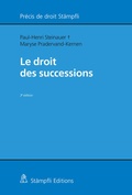 Cover: Le droit des successions - St&auml;mpfli Verlag AG