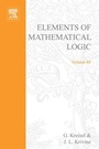 Cover: Elements of Mathematical Logic - Elsevier