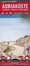 Cover: MoTourMaps Adriak&uuml;ste Slowenien  Kroatien  Montenegro Auto- und Motorradkarte 1:300.000 - MoTourMedia