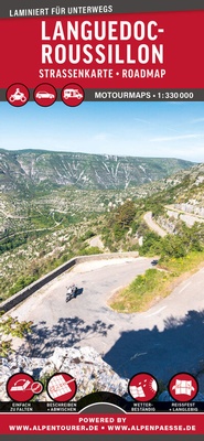 Abbildung von: MoTourMaps Languedoc-Roussillon Auto- und Motorradkarte 1:330.000 - MoTourMedia