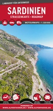 Cover: MoTourMaps Sardinien Auto- und Motorradkarte 1:330.000 - MoTourMedia