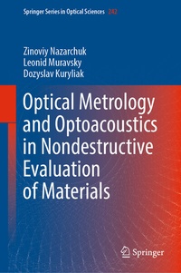 Abbildung von: Optical Metrology and Optoacoustics in Nondestructive Evaluation of Materials - Springer