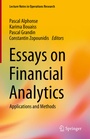 Cover: Essays on Financial Analytics - Springer