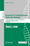 Cover: Research in Computational Molecular Biology - Springer