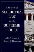 Cover: A History of Securities Law in the Supreme Court - OUP eBook