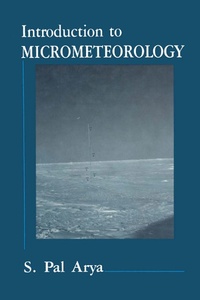 Enlarge image Cover: Introduction to Micrometeorology - Academic Press