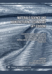 Enlarge image Cover: Materials Science and Manufacturing Technology (4th Edition) - Trans Tech Publications Ltd