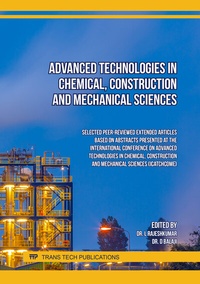 Abbildung von: Advanced Technologies in Chemical, Construction and Mechanical Sciences - Trans Tech Publications Ltd
