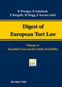 Bild: Essential Cases on the Limits of Liability - De Gruyter