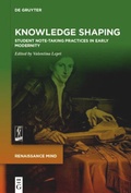 Cover: Knowledge Shaping - De Gruyter