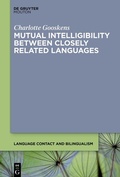 Cover: Mutual Intelligibility between Closely Related Languages - De Gruyter Mouton