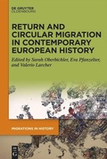Cover: Return and Circular Migration in Contemporary European History - De Gruyter Oldenbourg