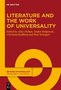 Cover: Literature and the Work of Universality - De Gruyter
