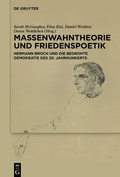Cover: Massenwahntheorie und Friedenspoetik - De Gruyter
