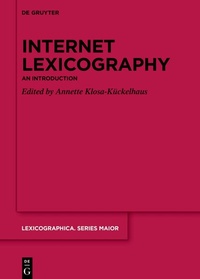 Abbildung von: Internet Lexicography - De Gruyter