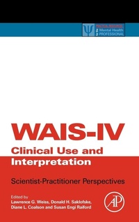 Enlarge image Cover: WAIS-IV Clinical Use and Interpretation - Academic Press