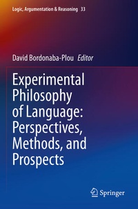 Enlarge image Cover: Experimental Philosophy of Language: Perspectives, Methods, and Prospects - Springer
