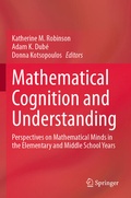 Cover: Mathematical Cognition and Understanding - Springer