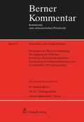 Cover: Materialien zum Zivilgesetzbuch Band IV - St&auml;mpfli Verlag AG