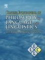 Cover: Concise Encyclopedia of Philosophy of Language and Linguistics - Elsevier