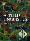 Cover: Concise Encyclopedia of Applied Linguistics - Elsevier