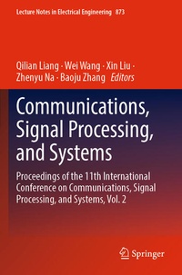 Enlarge image Cover: Communications, Signal Processing, and Systems - Springer