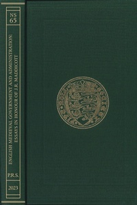 Enlarge image Cover: English Medieval Government and Administration - Pipe Roll Society