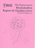 Cover: International Rhododendron Register & Checklist (2004) Sixteenth Supplement - Royal Horticultural Society