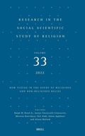 Cover: Research in the Social Scientific Study of Religion, Volume 33 - Brill