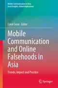 Cover: Mobile Communication and Online Falsehoods in Asia - Springer