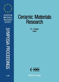 Cover: Ceramic Materials Research - Elsevier