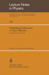Abbildung von: Heidelberg Colloquium on Spin Glasses - Springer