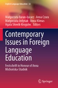 Cover: Contemporary Issues in Foreign Language Education - Springer